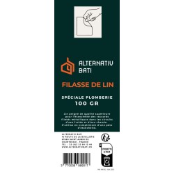 Filasse de Lin pour plomberie - 100 gr