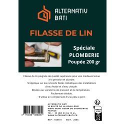 Filasse de Lin pour plomberie - 200 gr