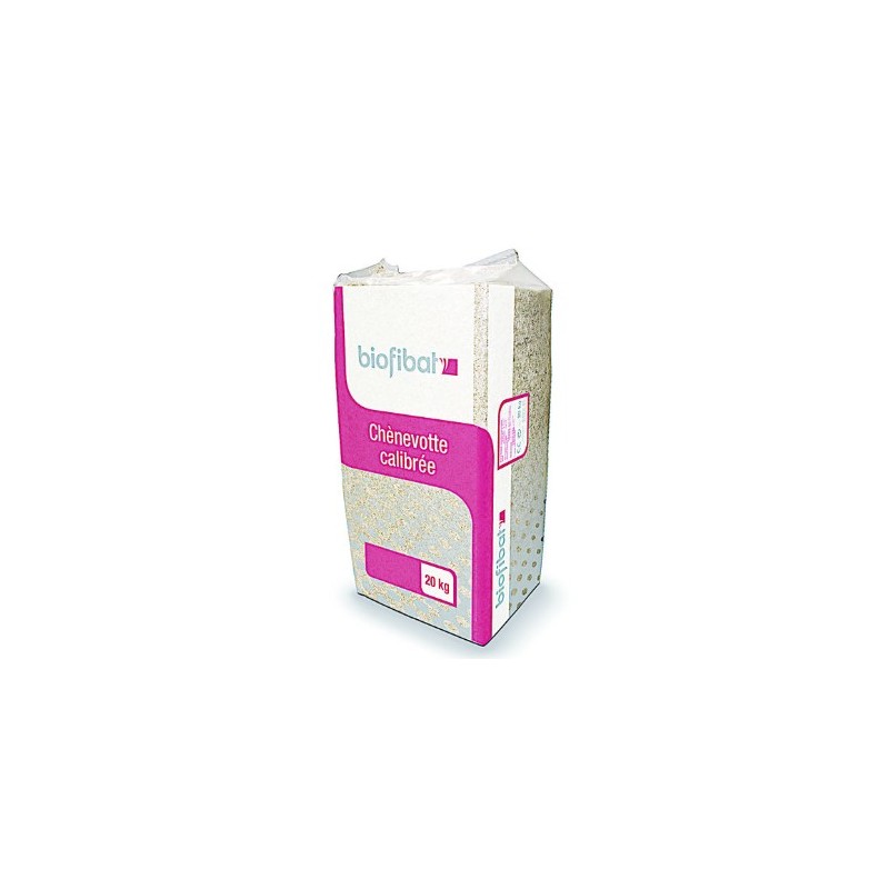 BIOBAT - Chènevotte calibrée - Sac 18kg