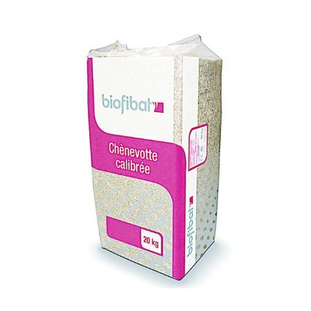 BIOBAT - Chènevotte calibrée - Sac 18kg